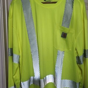 Carhartt High-Visibility Long Sleeve Shirt - Neon Yellow